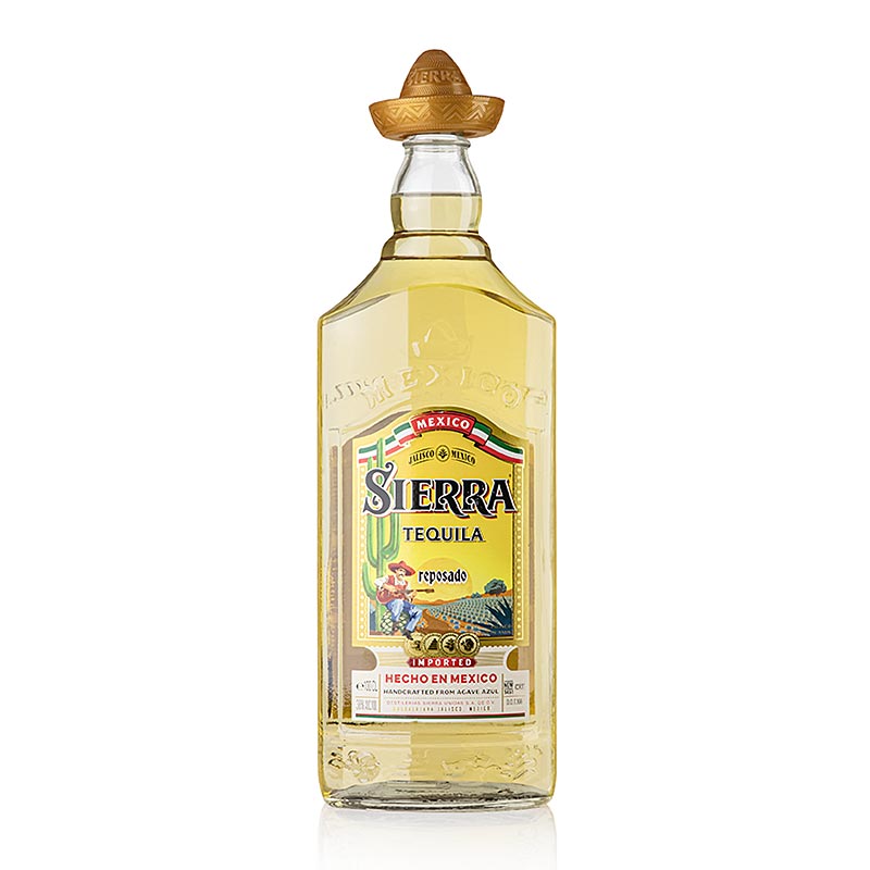 Sierra Tequila Reposado, dorado, 38% vol. - 1 litro - Botella