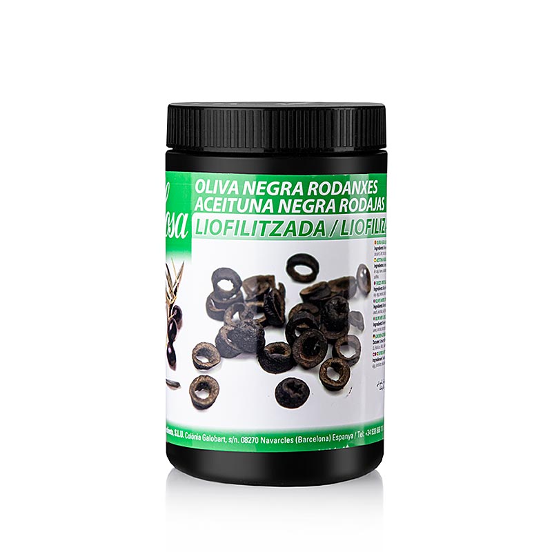 Sosa dondurularak kurutulmus zeytin, siyah, dilimlenmis (38114) - 75g - PE dozu