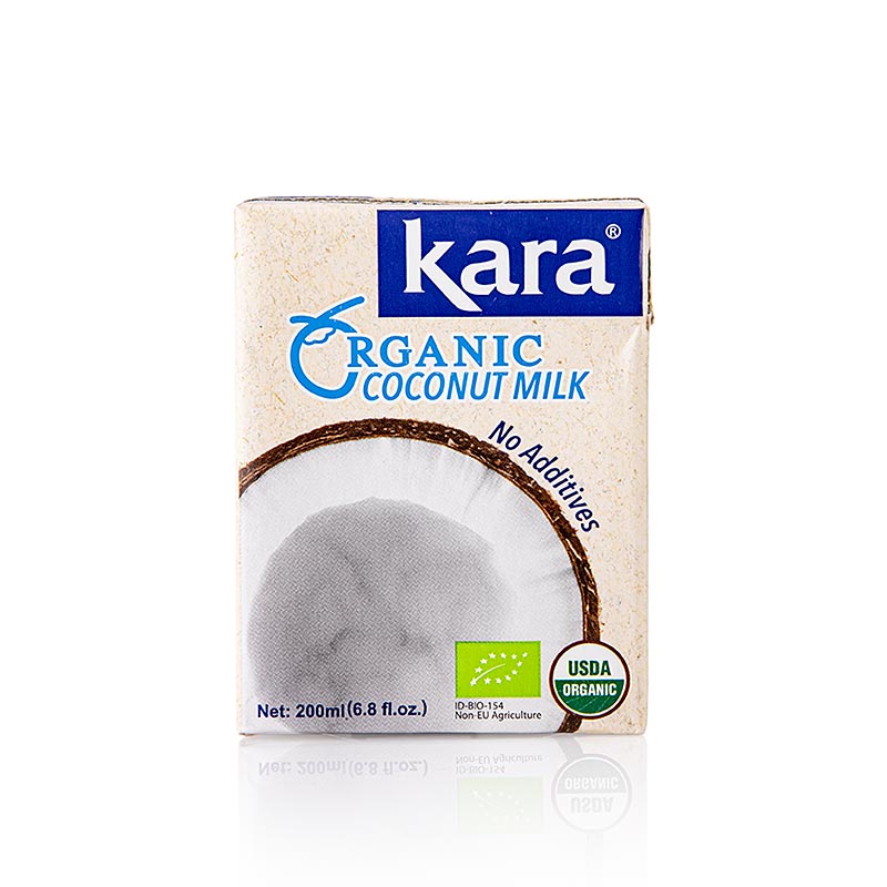 Kara Kokosmilch ORGANIC, 17 % Fettanteil, BIO - 200 ml - Tetra