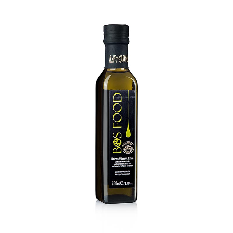 Extra Virgin Oliivi Oil BOS FOOD Agouroeleo, suodattamaton, Kreikka, Lakudia - 250 ml - Pullo