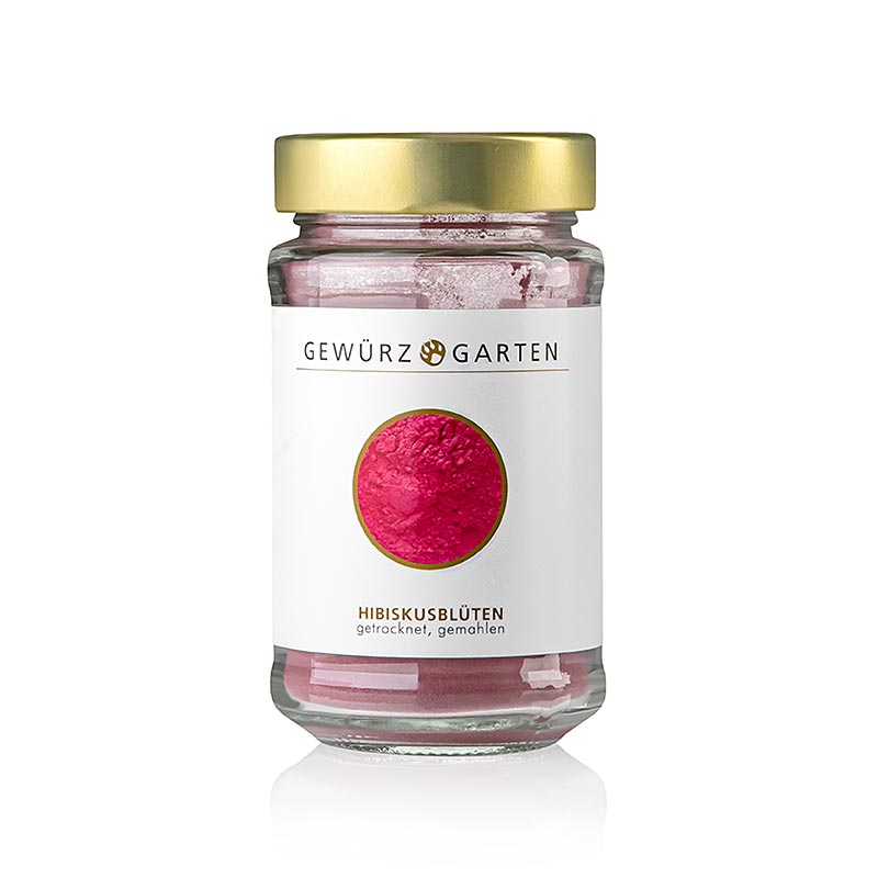 Gewürzgarten Hibiskusblüten, getrocknet, gemahlen - 90 g - Glas
