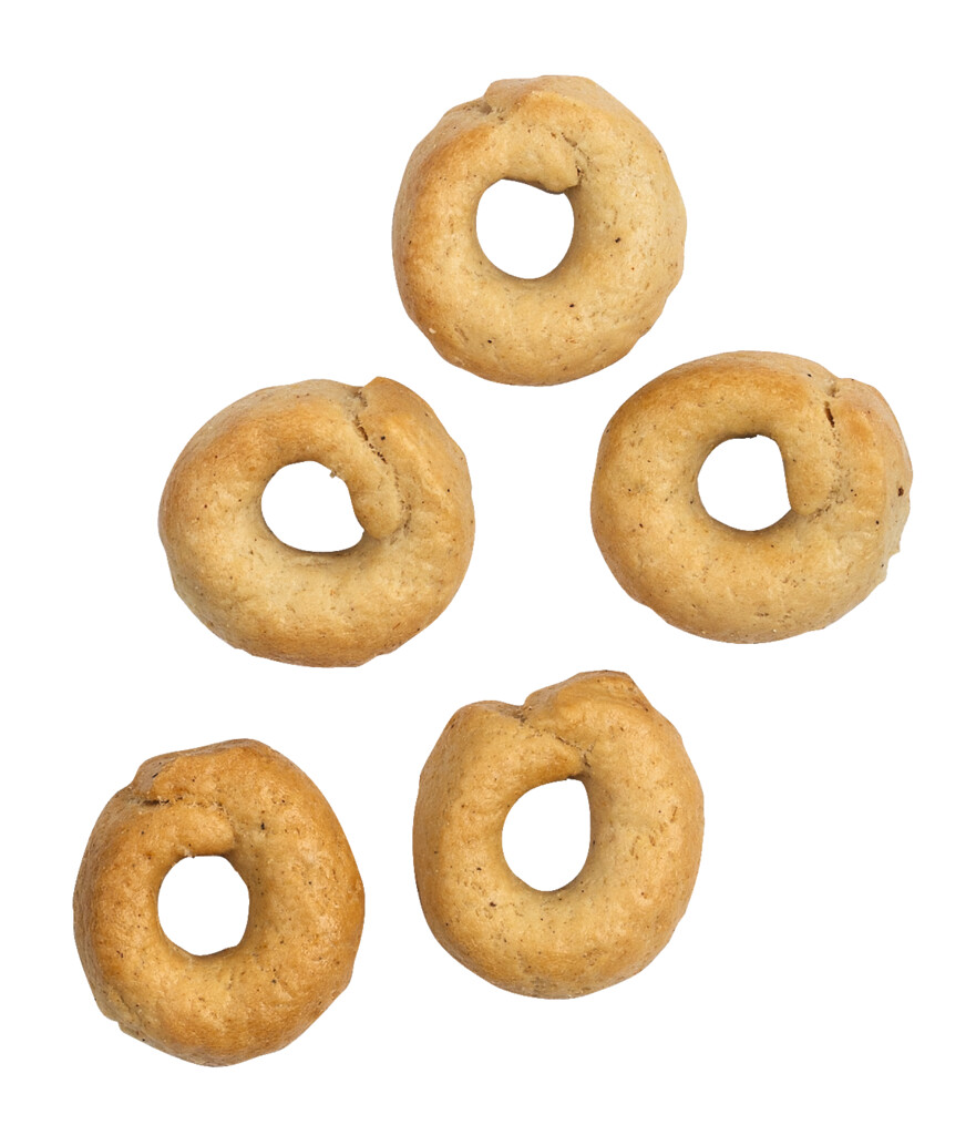 Tarallini Cacio e Pepe, biscotti salati alla Cacio e Pepe, Terre dei Trulli - 230 grammi - borsa