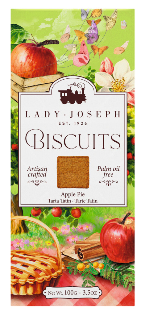 Appeltaartkoekje, gebak met appel en kaneel, Lady Joseph - 100 g - verpakking