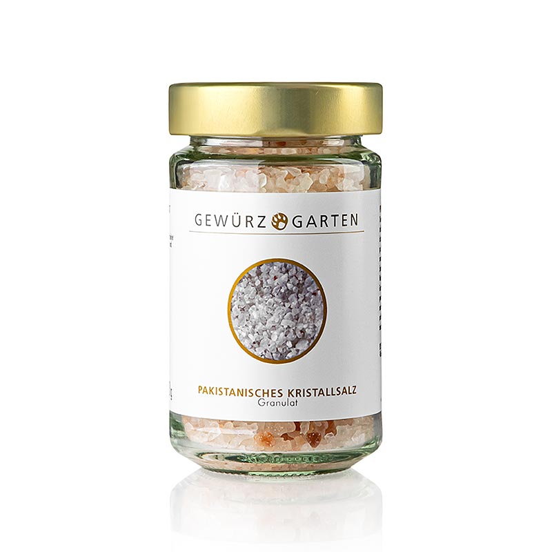 Taman rempah-rempah Garam kristal Pakistan, butiran untuk pabrik garam - 260 gram - Kaca