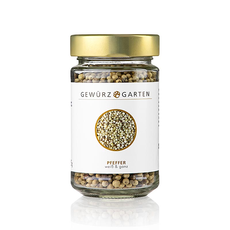 Pimenta de jardim de especiarias, branca, inteira - 135g - Vidro