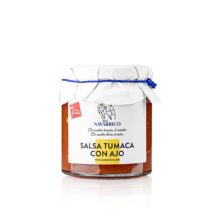 Salsa Tumaca con Ajo, Tomatensoße mit Knoblauch, Navarrico - 230 g - Glas