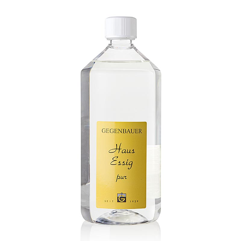 Gegenbauer Haus - Essig, pur, wasserklar, 5% Säure - 1 l - Pe - flasche