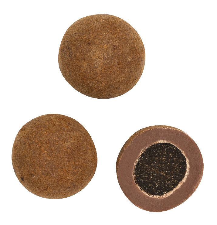 Liquorice Lover, regaliz en chocolate con leche con polvo de regaliz, Mon Dragee - 150 gramos - Pedazo