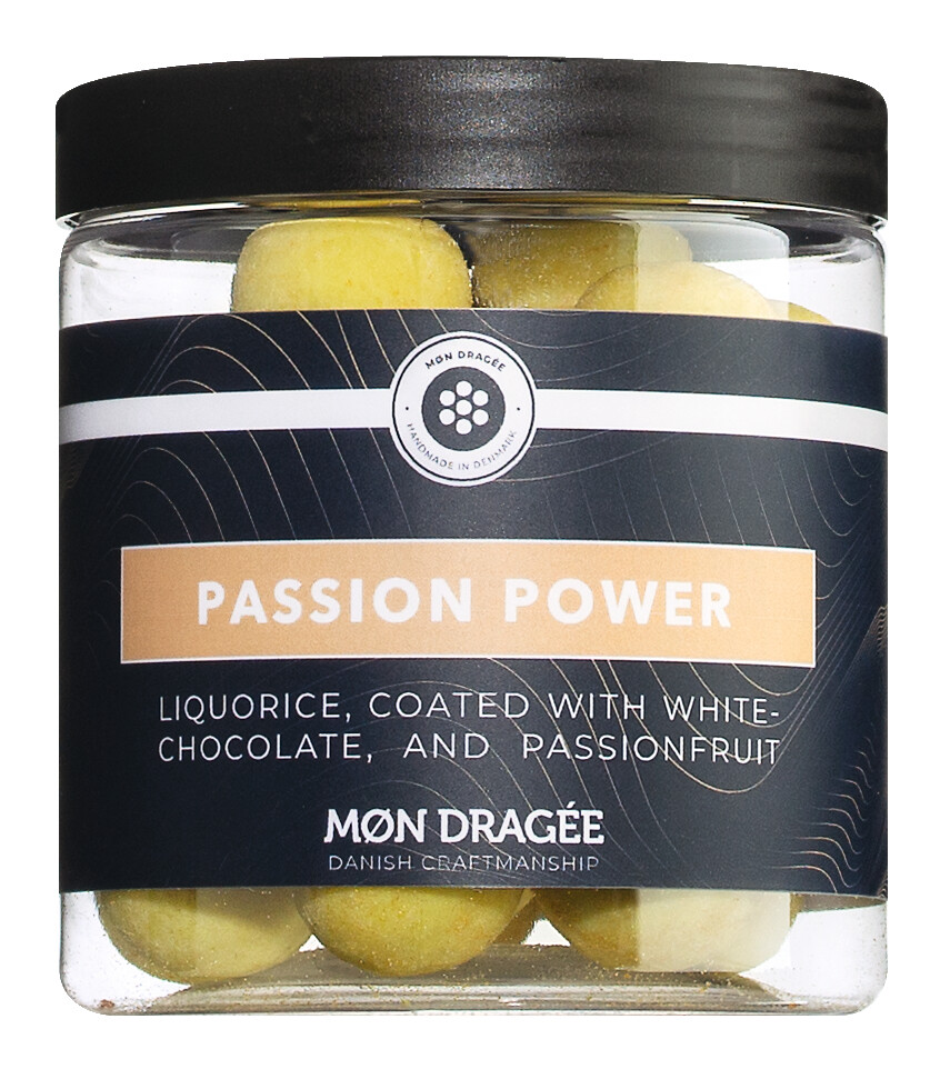 Passion Power, regalessia en xocolata blanca amb maracuja, Mon Dragee - 150 g - Peca