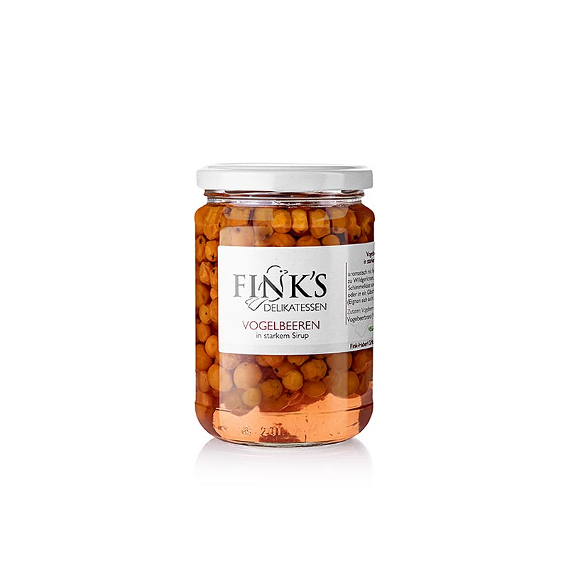 Bayas de serbal silvestres en almibar, las delicias de Fink - 400g - Vaso