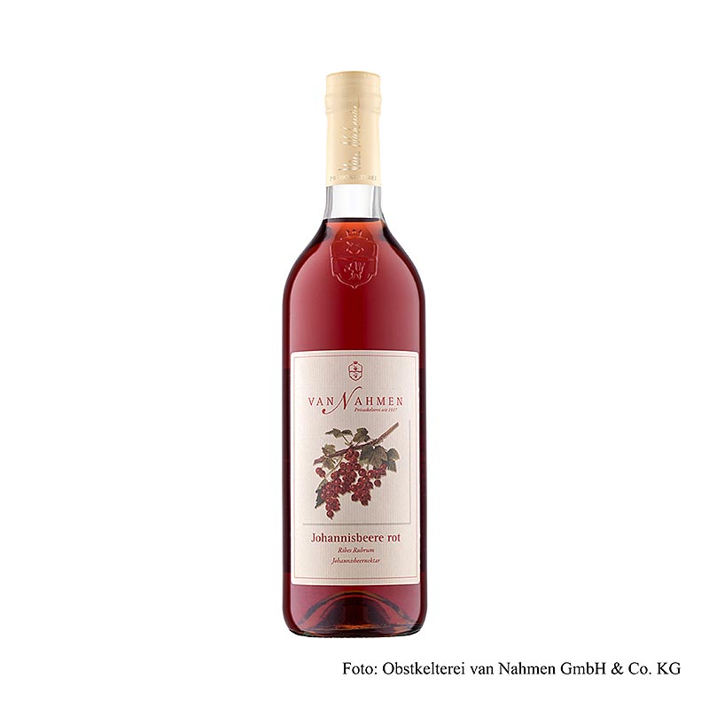 Van Nahmen - Nectar de groselha, 35% de suco direto - 750ml - Garrafa