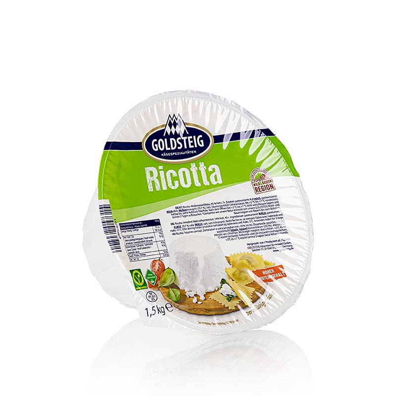 Goldsteig markali, inek sutunden yapilan ricotta peyniri. - 1,5 kg - Saldirip soymak