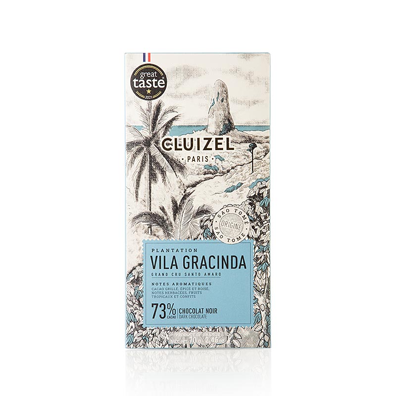 Plantation Vila Gracinda 73% keseru csokolade, Michel Cluizel, bio - 70 gramm - doboz