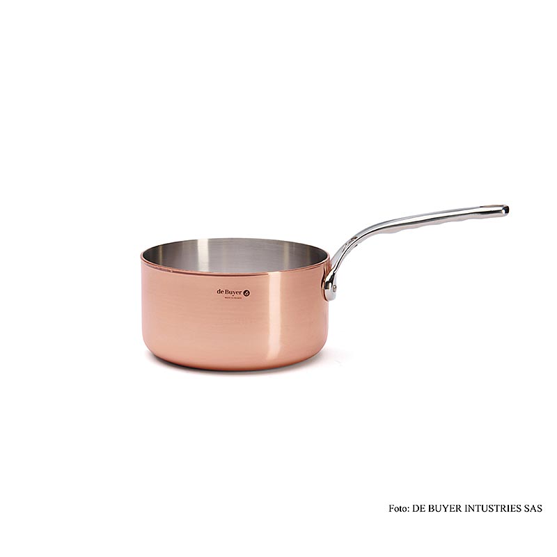 Pottur medh handfangi, kopar, beinn, o 18 cm, fra Buyer (6406.18) - 1 stykki - Pappa