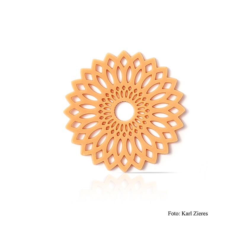 Cokoladni preliv Flower Amber (cvet), bela, Dobla - 294 g, 216 kosov - Karton