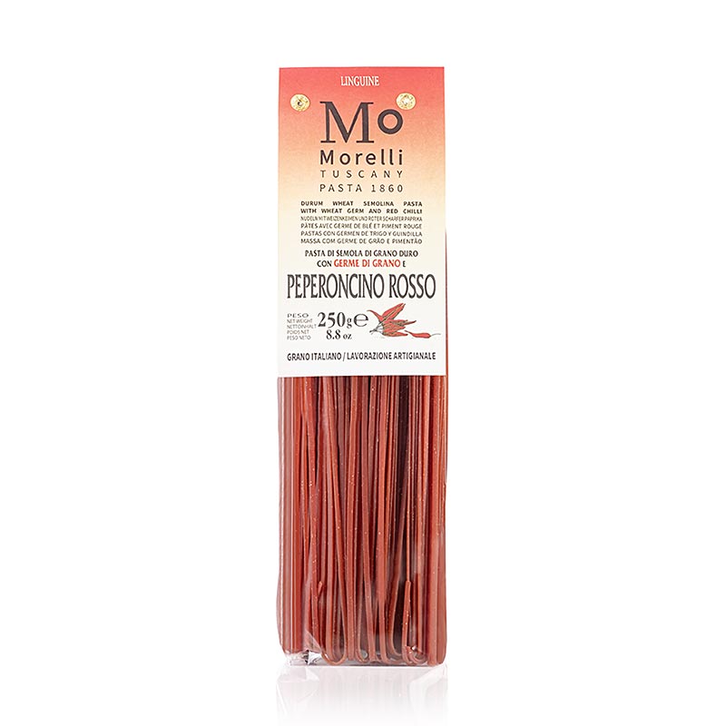 Morelli 1860 linguine, sa crvenim cilijem i psenicnim klicama - 250 g - torba