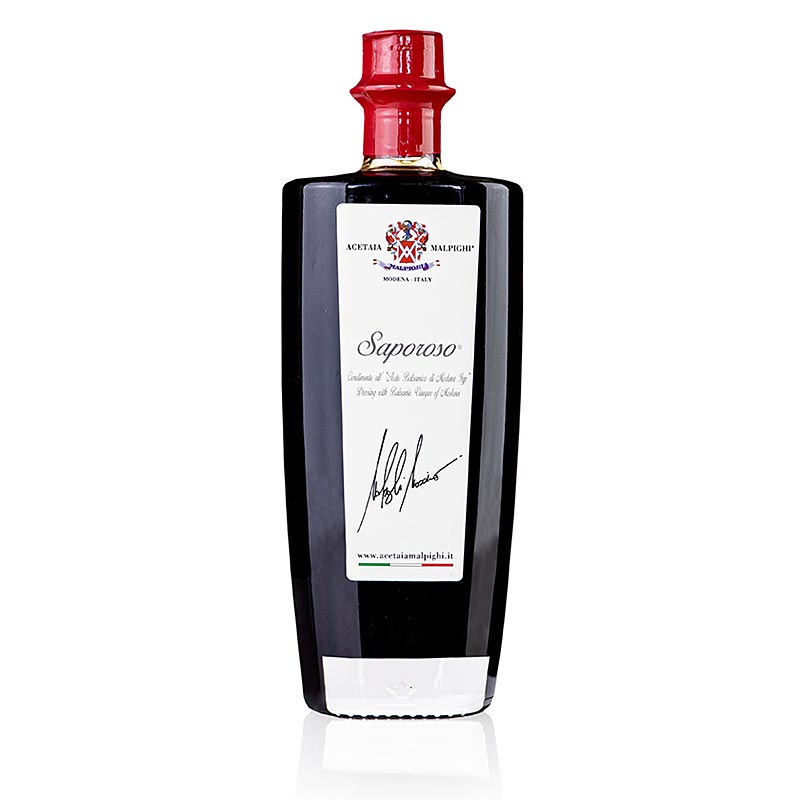 Balsamico Condiment Saporoso, 6 years, oak and acacia wood barrel, Malpighi - 500 ml - bottle
