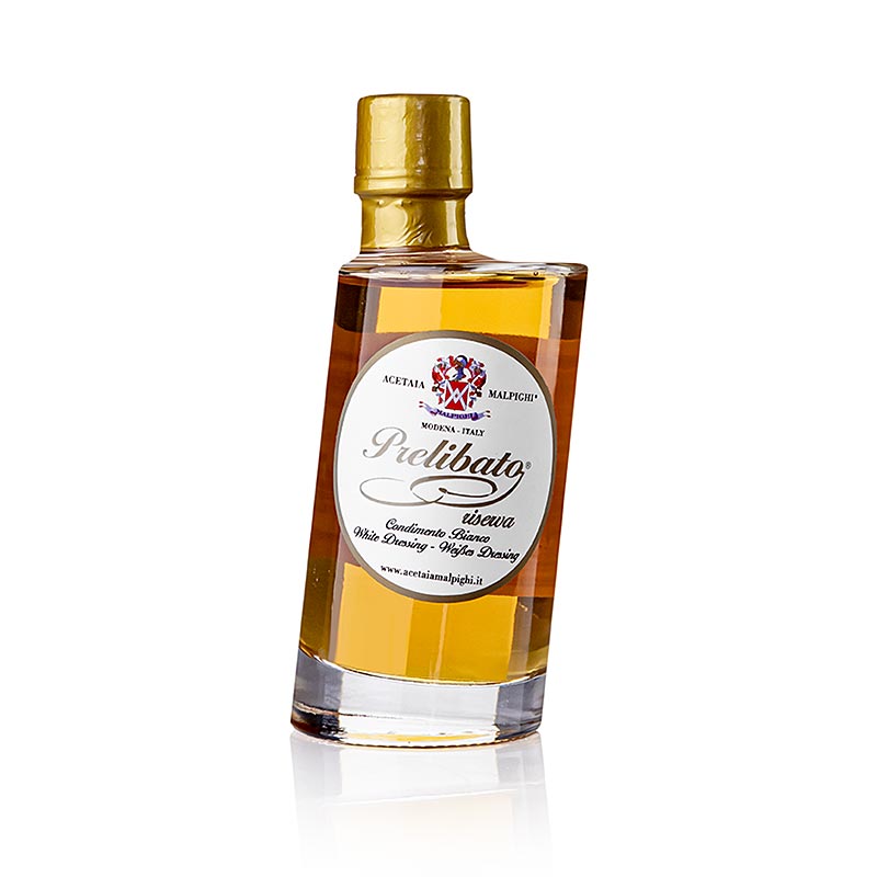 Prelibato, Balsamico Bianco Condiment Riserva, 8 godina, bure od jasenovog drveta, Malpighi - 200ml - Boca