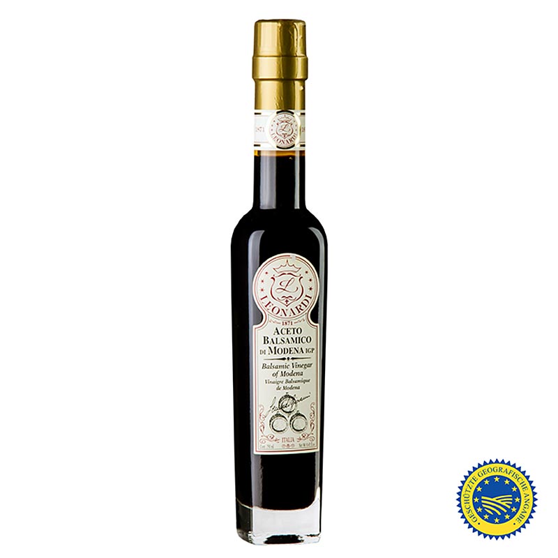 Leonardi - Aceto Balsamico di Modena IGP / IGP, 8 anni C0115 - 250 ml - Bottiglia