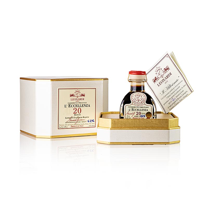 Leonardi - Condimento Balsamico Eccelenza, 20 anos - 50ml - Garrafa