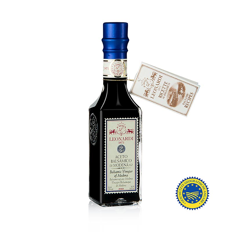 Aceto Balsamico di Modena IGP / PGI, 2 ar, Leonardi L190 - 250 ml - Flaske