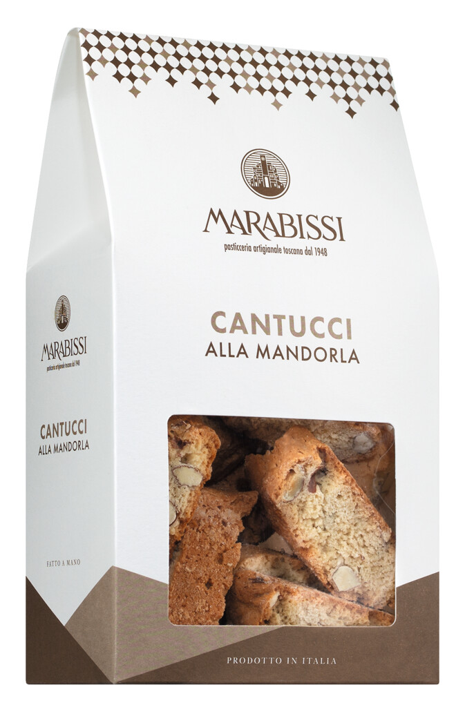 Cantucci tradizionali, Toscanan mantelikekseja, Pasticceria Marabissi - 200 g - laukku