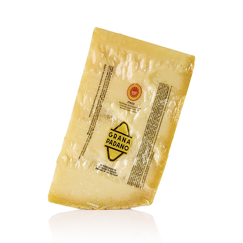 Grana Padano DOP (PDO), kualitas 1, berumur 15/16 bulan - sekitar 1100 gram - kekosongan