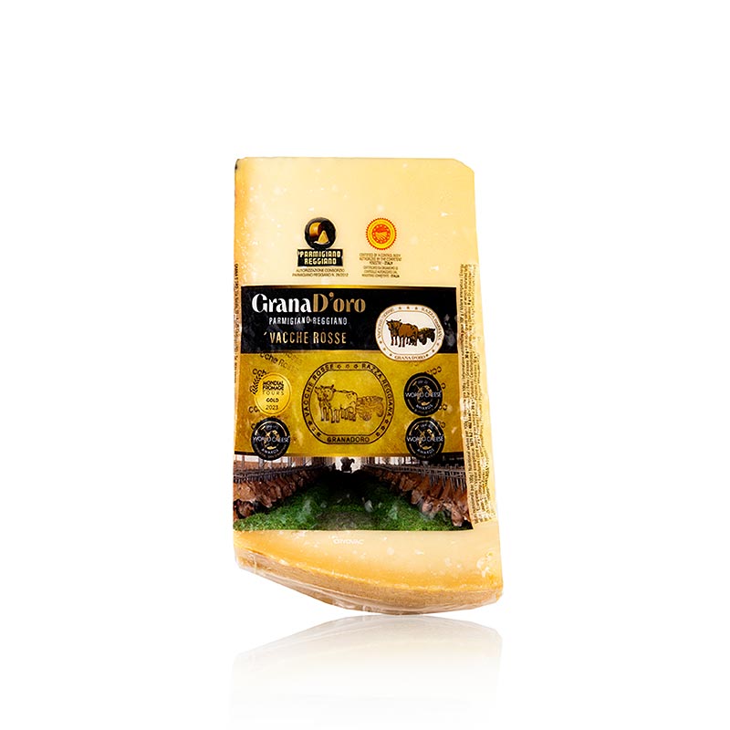 Parmezan - Parmigiano Reggiano di Vacche Rosse DOP (ChNP), min 24 miesiace - ok. 1000 g - Folia prozniowa
