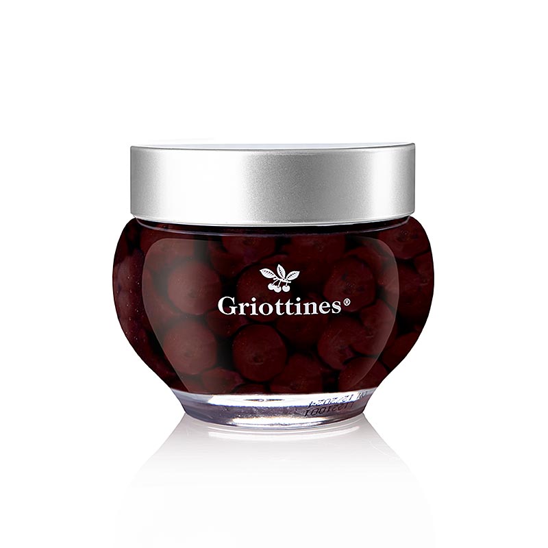 Griottines Original - cireres silvestres, en kirsch, sense pinyol, dolces, 15% vol. - 400 g - Vidre