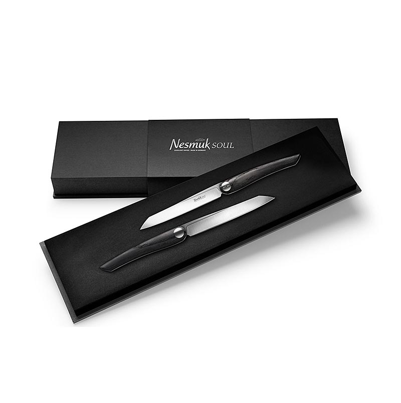 Nesmuk Soul Steak and Table Knife, veeneik - 2 uur - doos