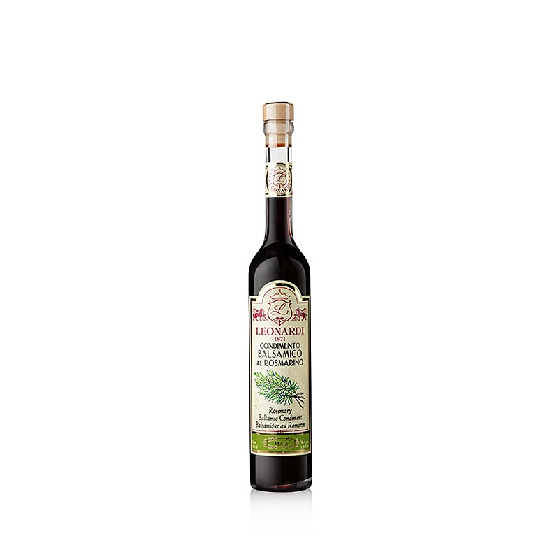 Leonardi Condimento Balsamic Rosemary (C02431) - 100 ml - Kaca