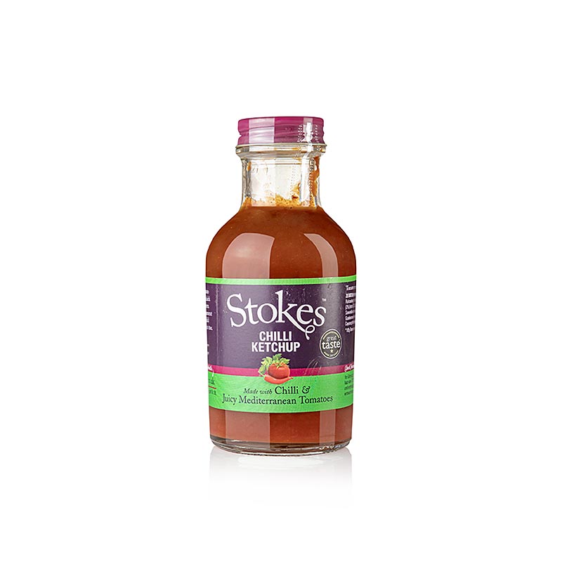 Stokes Chili Ketchup, vocni i zacinjeni - 249 ml - Staklo