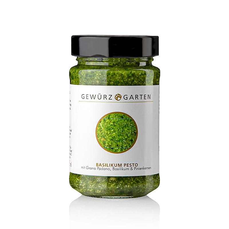 Spice Garden Bazalkove pesto, s bazalkou, piniovymi orisky, Grana Padano - 225 ml - Sklenka