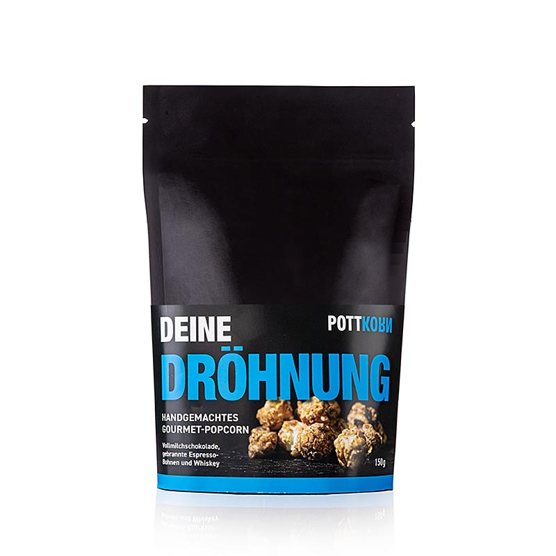 Pottkorn - The Drone, popcorn s cokoladou, espresso, whisky - 150 g - Taska