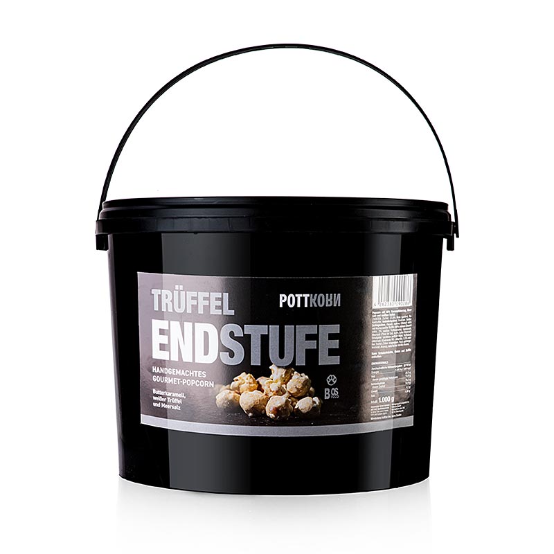Pottkorn - tahap akhir, popcorn dengan truffle putih dan garam laut - 1kg - Pe - ember