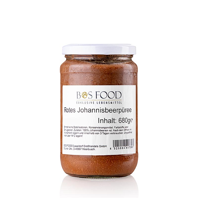 Puree/miazsz z czarnej porzeczki, drobno odcedzony - 680g - Szklo