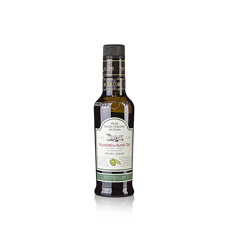 Oliwa z oliwek extra virgin, Santa Tea Gonnelli Fruttato Intenso, zielone oliwki - 250ml - Butelka