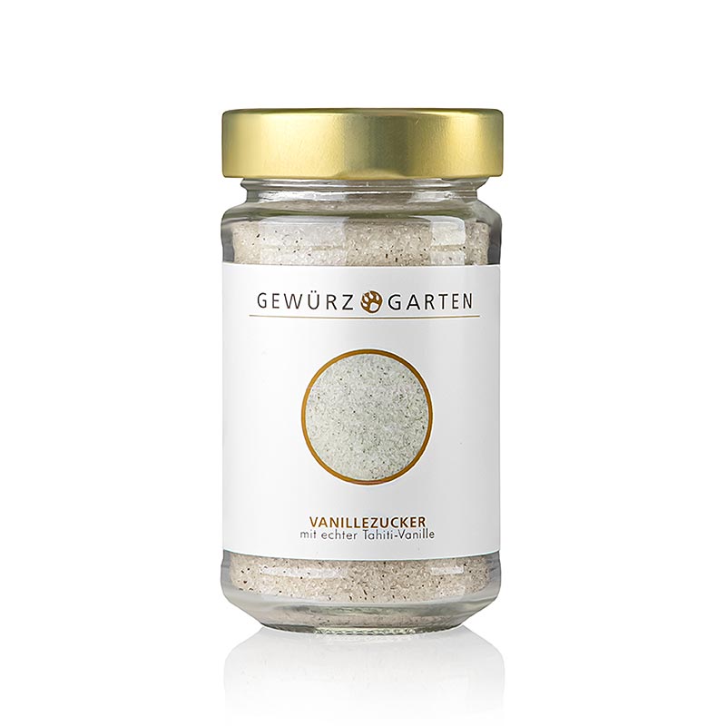 Gewürzgarten Vanillezucker, mit Tahiti - Vanille - 200 g - Glas