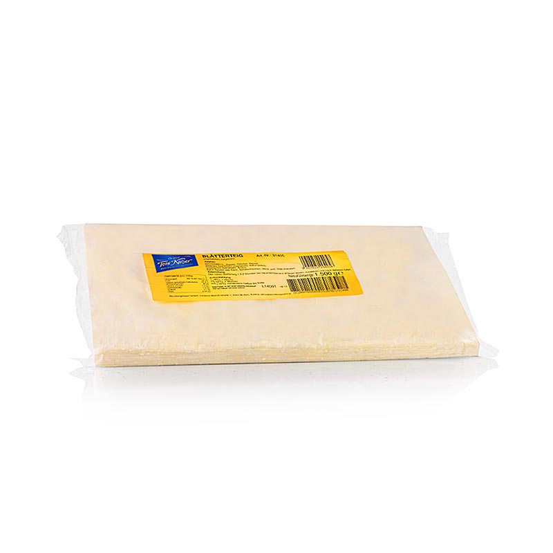 Puff pastry block, 34.5 x 17.5 x 1.7 cm, Toni Kaiser - 1.5 kg - film