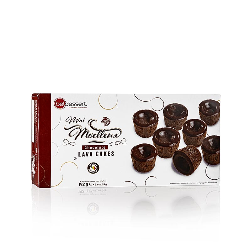 Mini csokolade lavakekszek folyekony kozepu desszerttel - 1,152 kg, 48 x 24 g - Karton