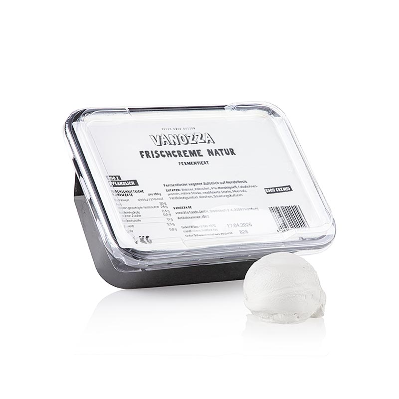 Vanozza Fresh Cream Natural, veganska alternativa siru, baza od badema - 1 kg - PE skoljka