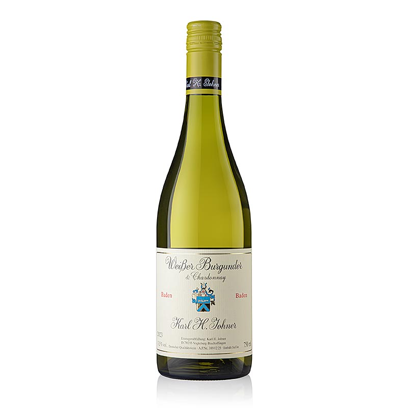 Johner 2023 Pinot Blanc ve Chardonnay kuru beyaz sarap QW Baden - 750 ml - Sise