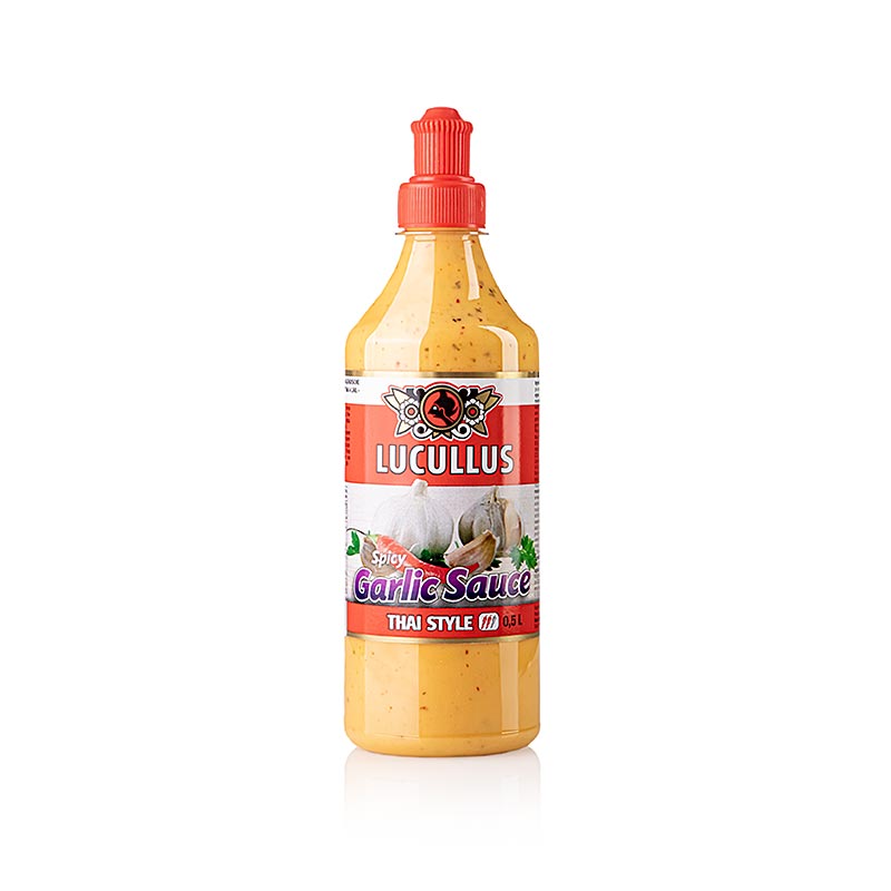 Tajski pikantny sos czosnkowy, pikantny sos czosnkowy, LUCULLUS - 500 ml - Butelka PE