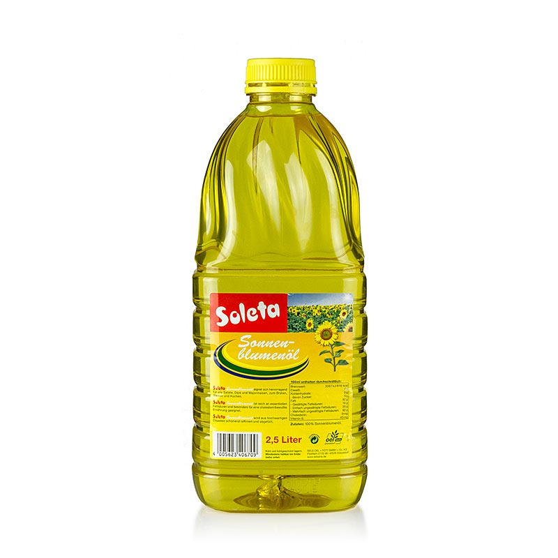 Sunflower oil - 2.5 l - Pe-bottle