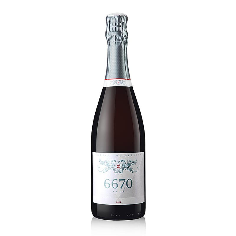 2022 Cuvee 6670 Rose extra Brut penece vino, 11,5 % vol., Andres - 750 ml - Steklenica