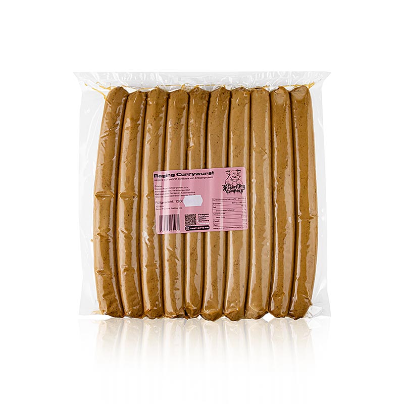 Raging Pig Company - Karrypylsa (vegan) - 1,2 kg - kvikmynd