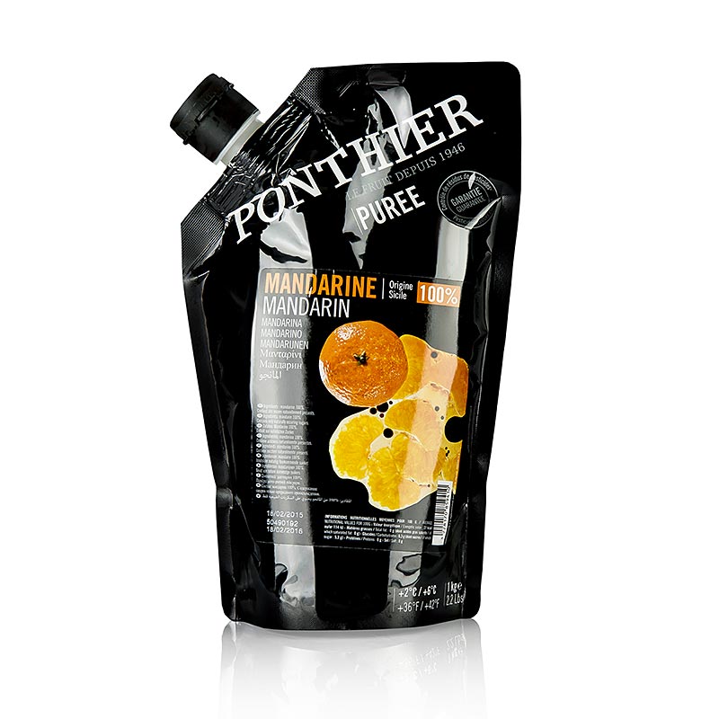 Puree Mandarin, 100% fruit, Ponthier - 1 kg - bag