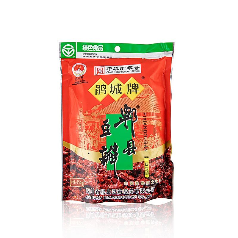 Pixian Doubanjiang, fermented chili bean paste, JUAN CHENG PAI - 454 g - bag