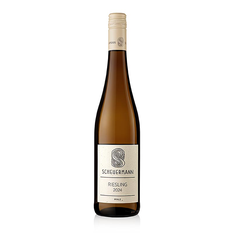 Riesling QW 2024, kering, 11,5% vol., Scheuermann, organik - 750 ml - Botol