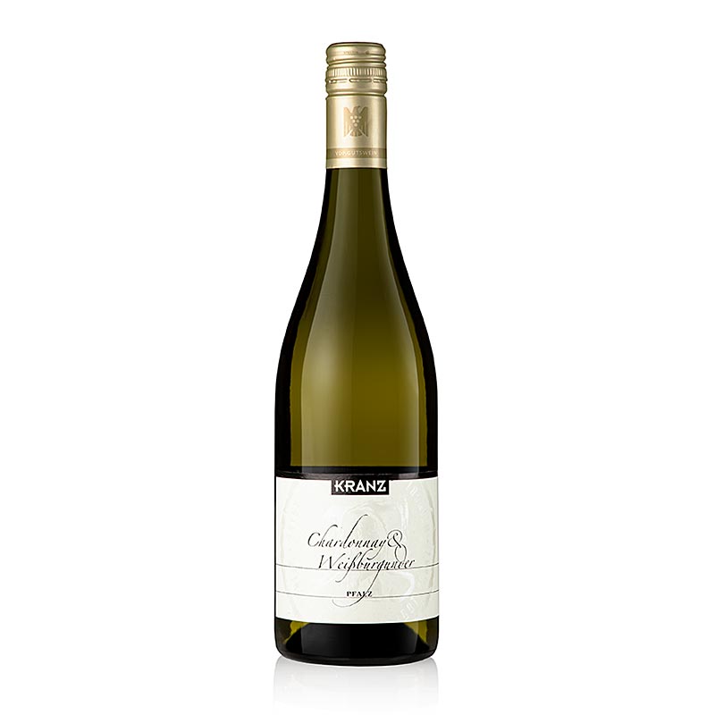 2024 Chardonnay a Pinot Blanc QW, suche, 13 % obj., Kranz, bio - 750 ml - Lahev